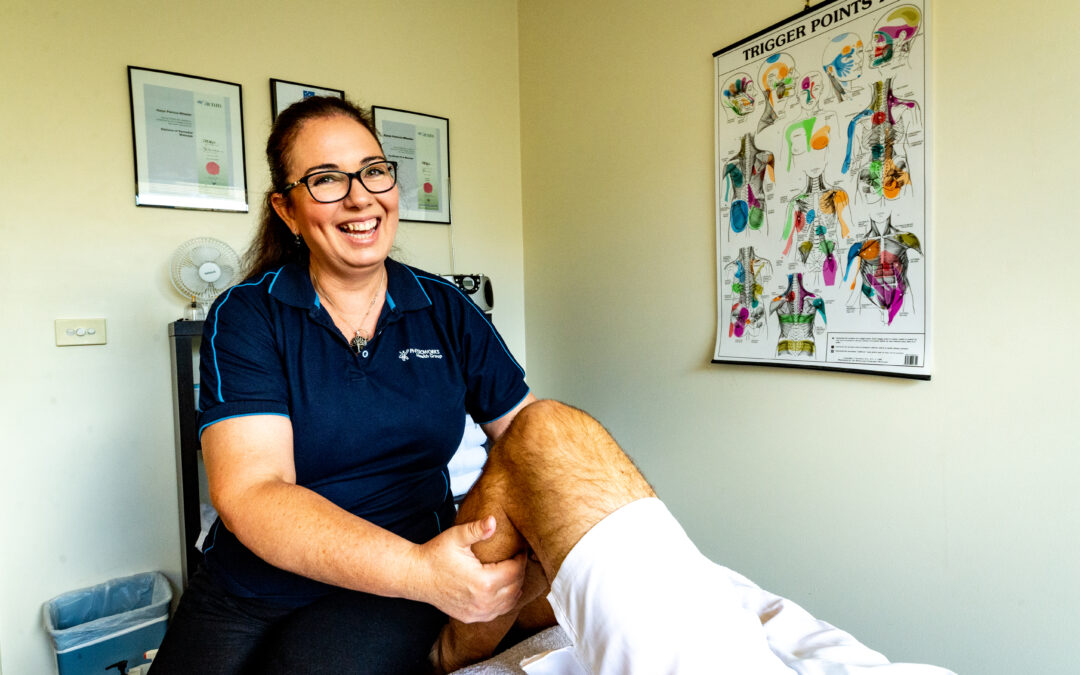 Physioworks Massage Therapist Karyn Wheeler providing Trauma Touch Therapy.