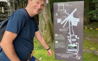 Physioworks Andrew Dalwood treking to his exercise goal.