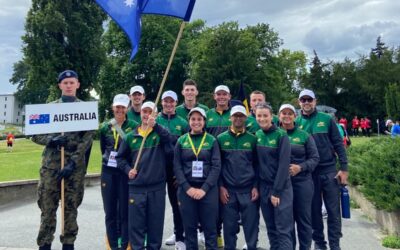 Physioworks Amy Shipperd team physio at the 2026 Virtus Games.